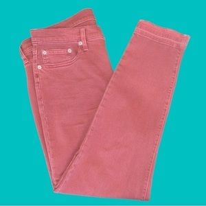 GAP Pink Salmon Mauve Denim True Skinny Jean Size‎ 31R